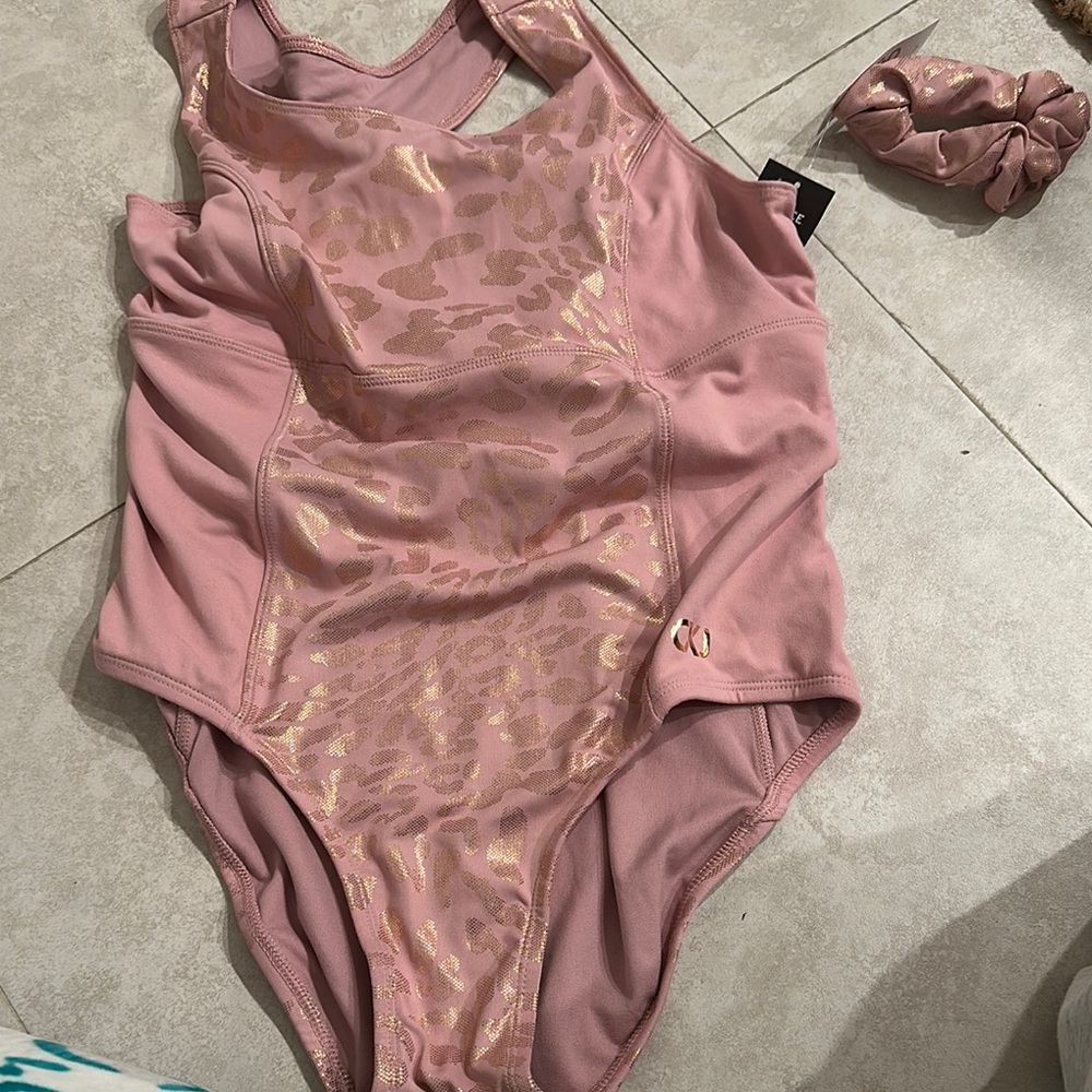 Justice Pink and Gold Kids Bodysuit